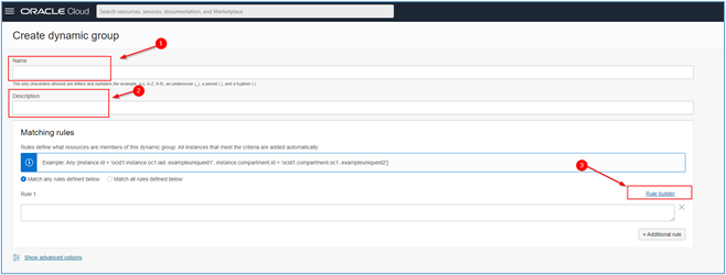 Créer la règle de groupe dynamique