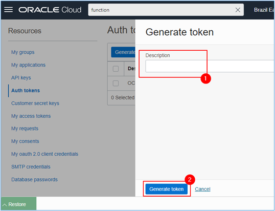 Entrez les informations requises