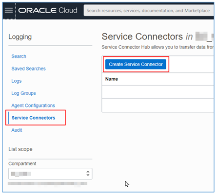 Créer le connecteur de service