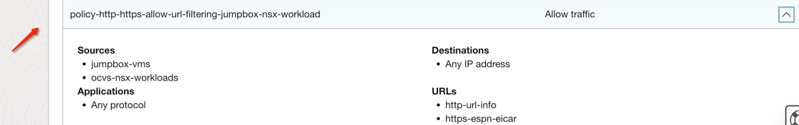 Règle de décryptage sur le pare-feu OCI Network Firewall Figure 31