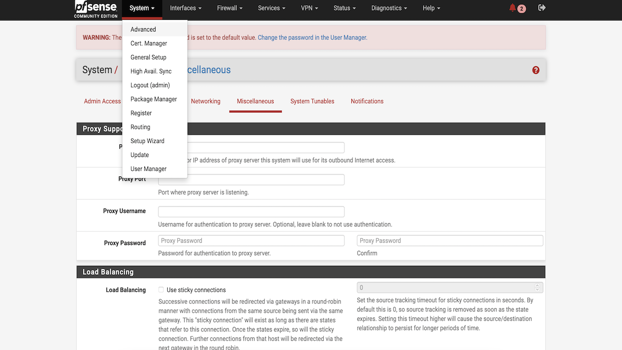 menu du disque RAM Menu Ramdisk