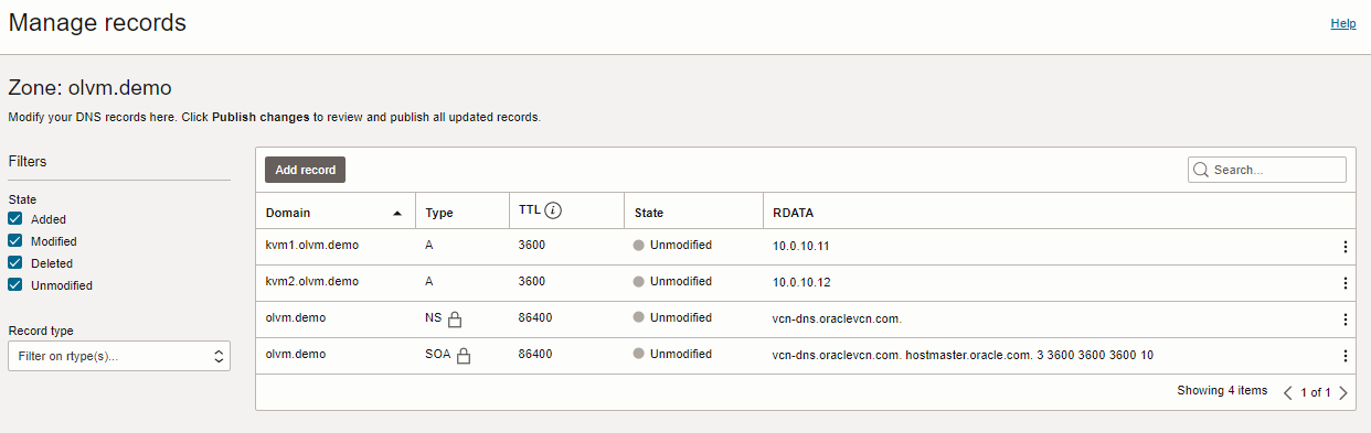 enregistrements DNS