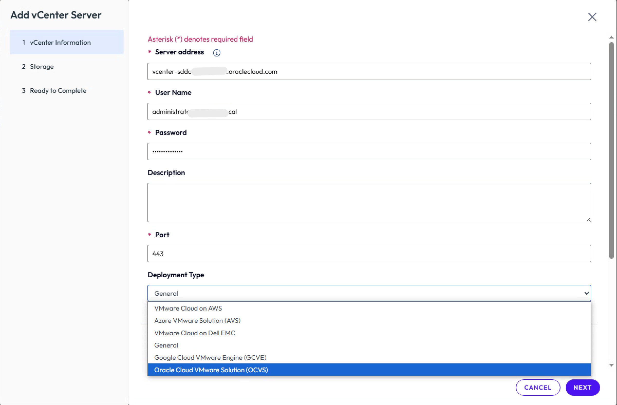 Ajouter un serveur vCenter au serveur de connexion