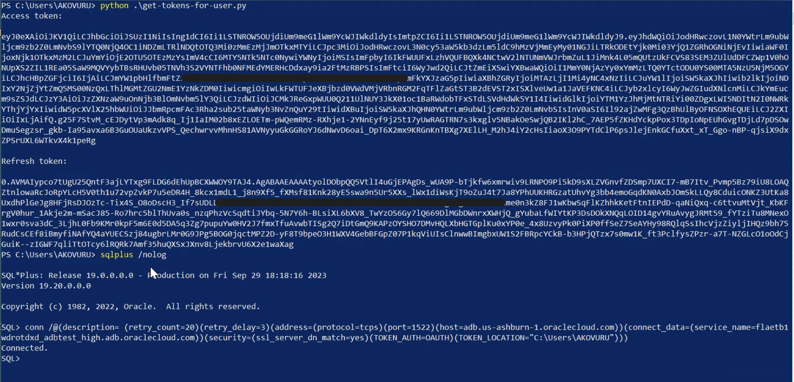 Connexion de base de données