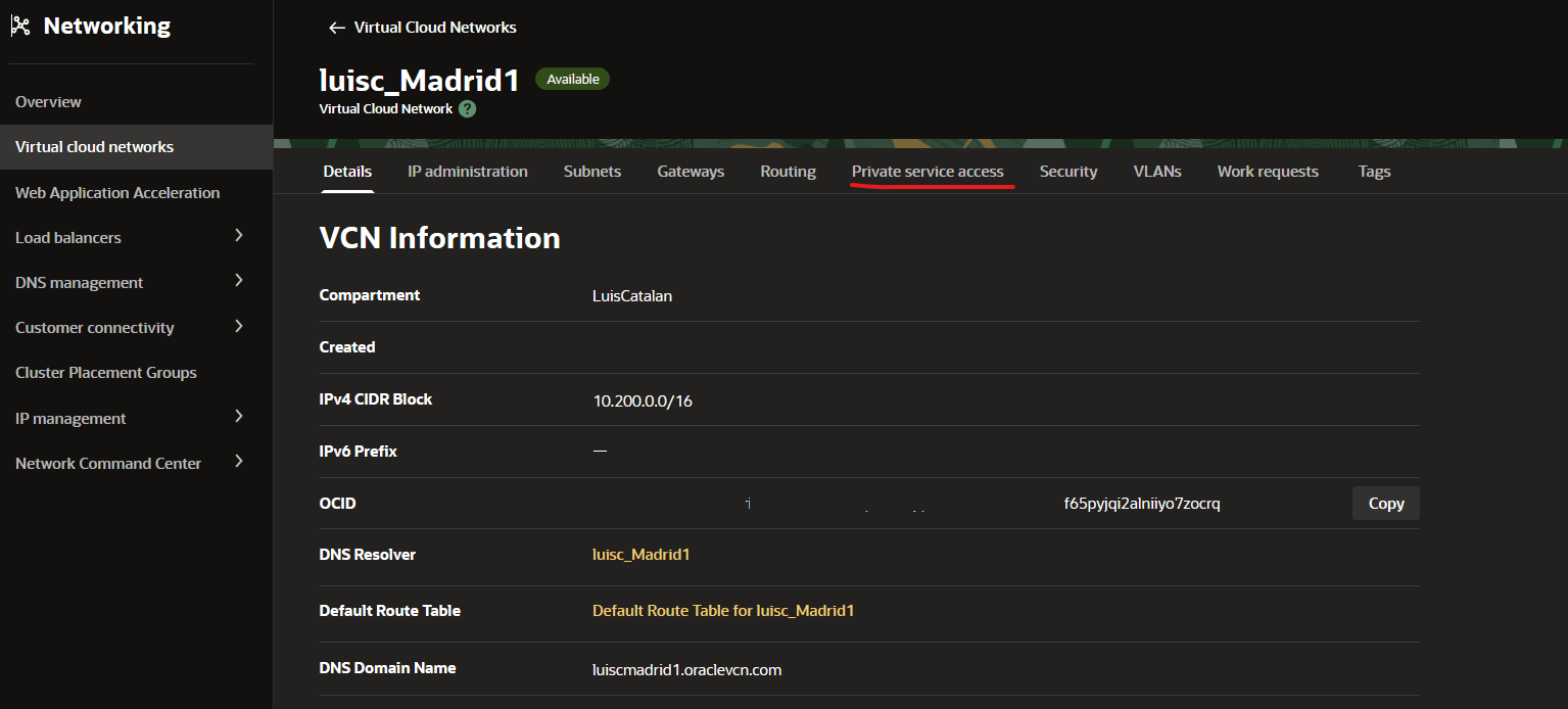 Configuration PSA réseau 3