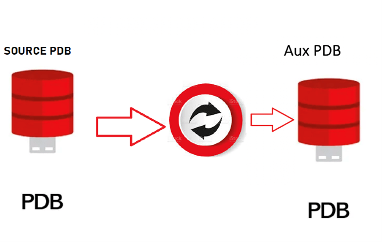 Base de données pluggable source et auxiliaire
