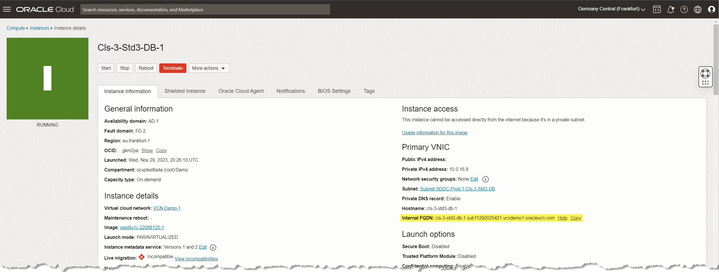 ESXi Nom de domaine qualifié complet de l'hôte