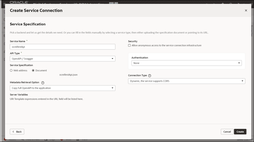 Description de l'image create-ser-conn.png ci-après