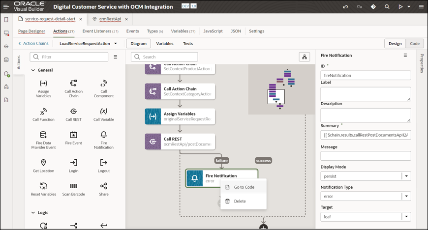 Description de l'étape failure.png ci-après