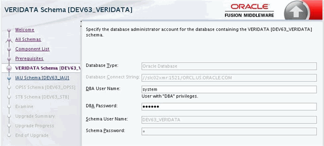 upgrade schema