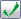 Green check mark coding icon