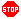Red stop coding icon