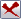 Red cross mark coding icon