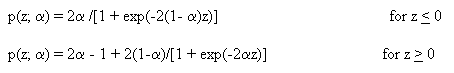 Extended logistic regression example