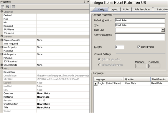 Illustration. Text control Central Designer Properties Browser view.