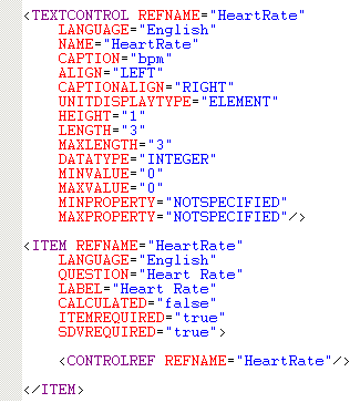 Illustration. Text controls MedML definition.