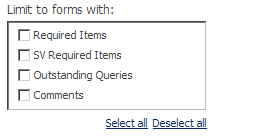 Checkbox control. Select one or more options.