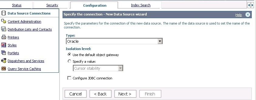 Surrounding text describes specifyconnection.jpg.