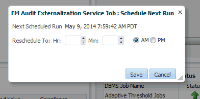 Job Reschedule Dialog