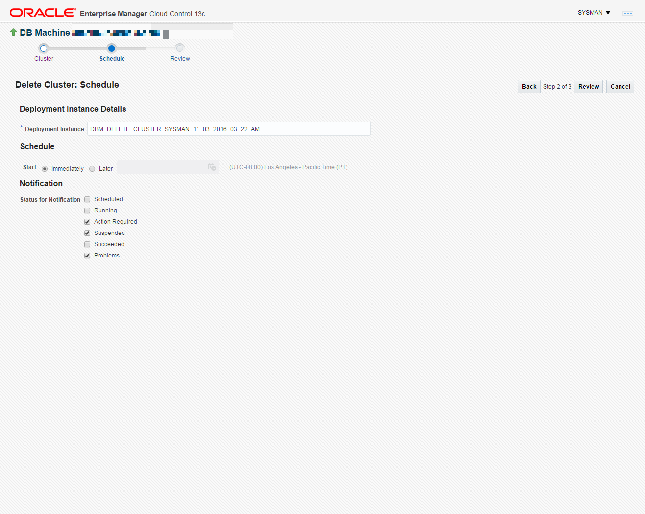 This image shows what the deployment schedule is.