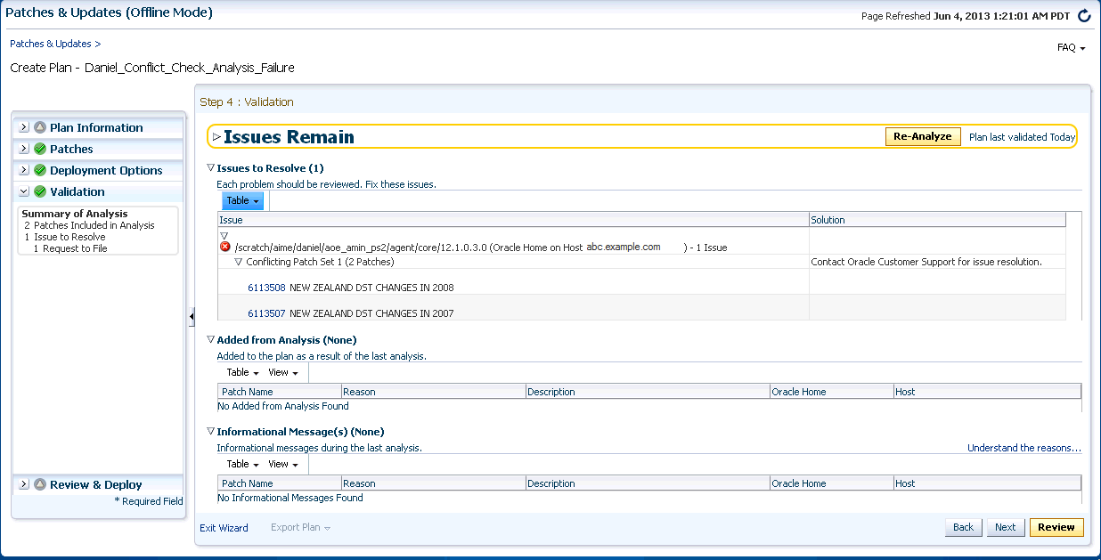 Patching Error: Patch Conflicts