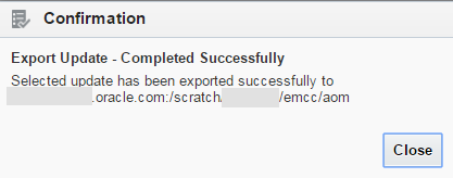 Confirmation dialog.
