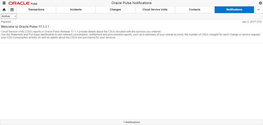 Notifications Dashboard