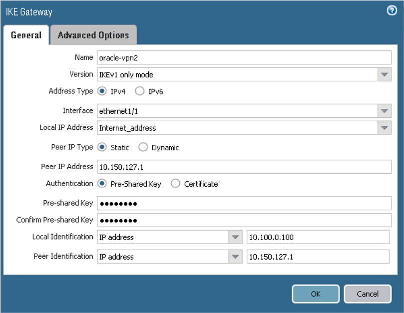 Click to expand This image shows where to configure the parameters for the second peer.