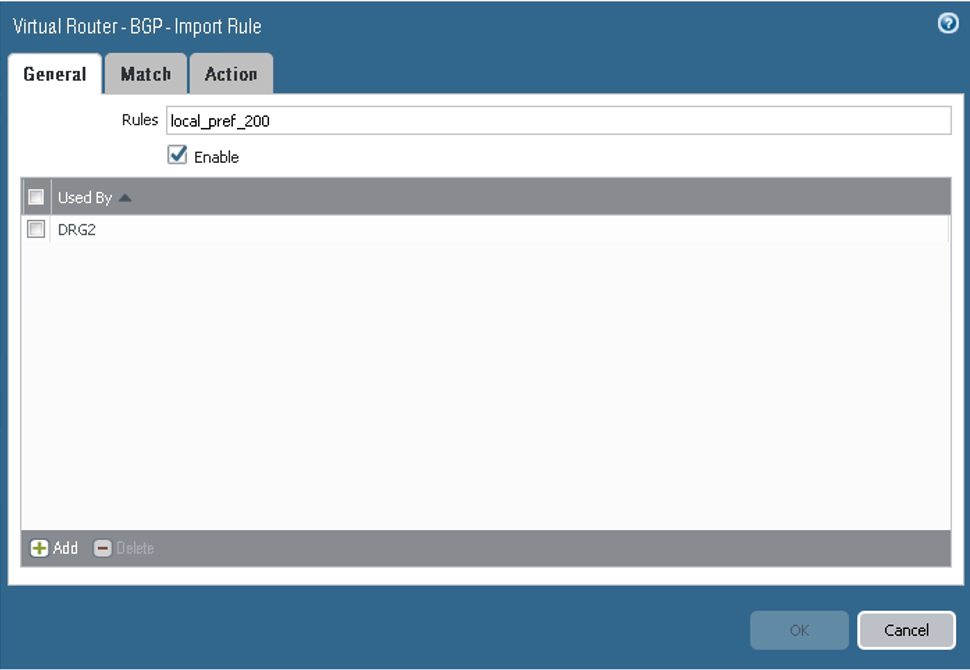 Click to expand This image shows the Import Rule General tab.