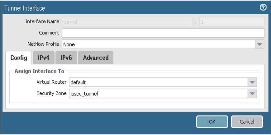 Click to expand This image shows where to configure the tunnel interface parameters for the first peer.