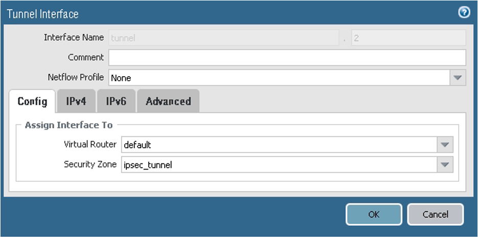 Click to expand This image shows where to configure the tunnel interface parameters for the second peer.