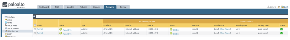 Click to expand This image shows where to verify the IPSec tunnel status.