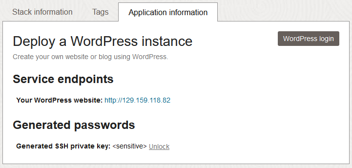 Click to expand Sensitive-marked variable in Application information tab.