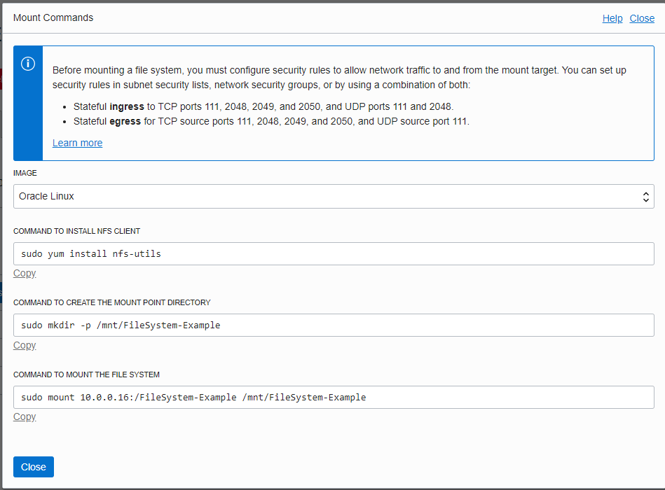 Mounting File Systems