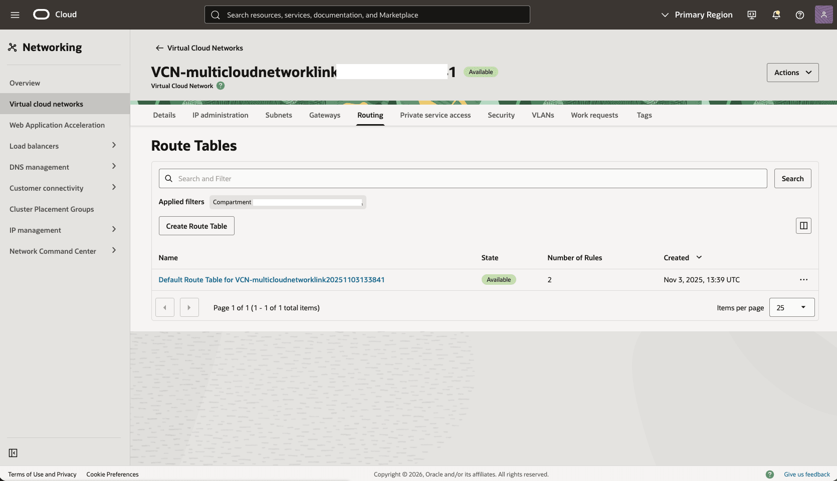 This screenshot shows how to configure the network in the primary zone. This screenshot shows how to configure the network in the primary zone.