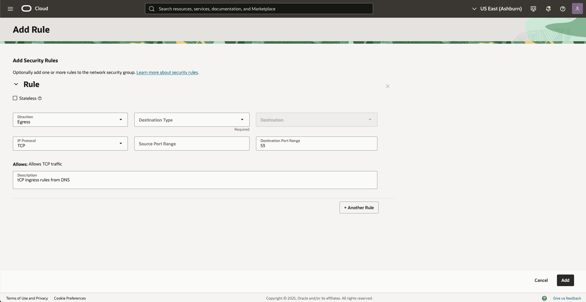 This screenshot shows how to add a rule. This screenshot shows how to add a rule.