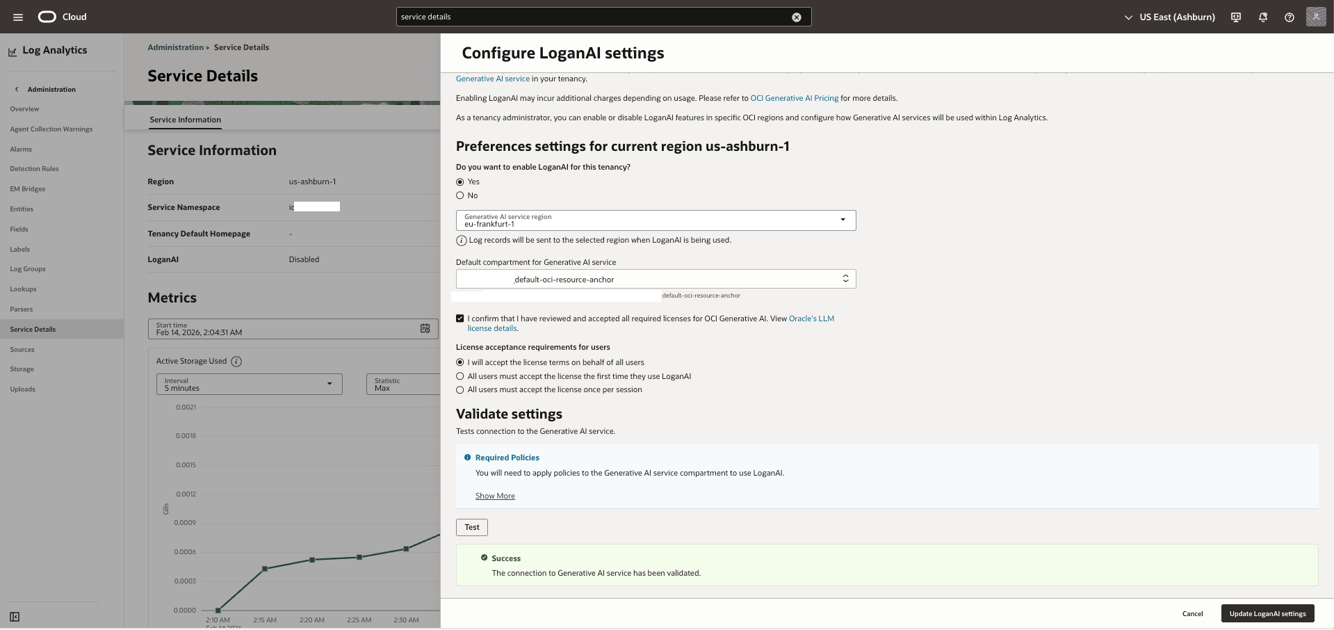 This screenshot show how to enable LoganAI. This screenshot show how to enable LoganAI.