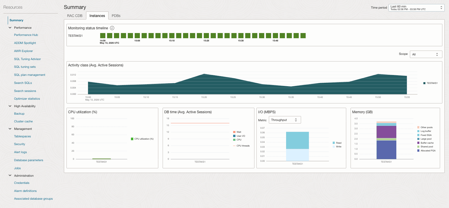 This screenshot shows how to monitor instances. This screenshot shows how to monitor instances.