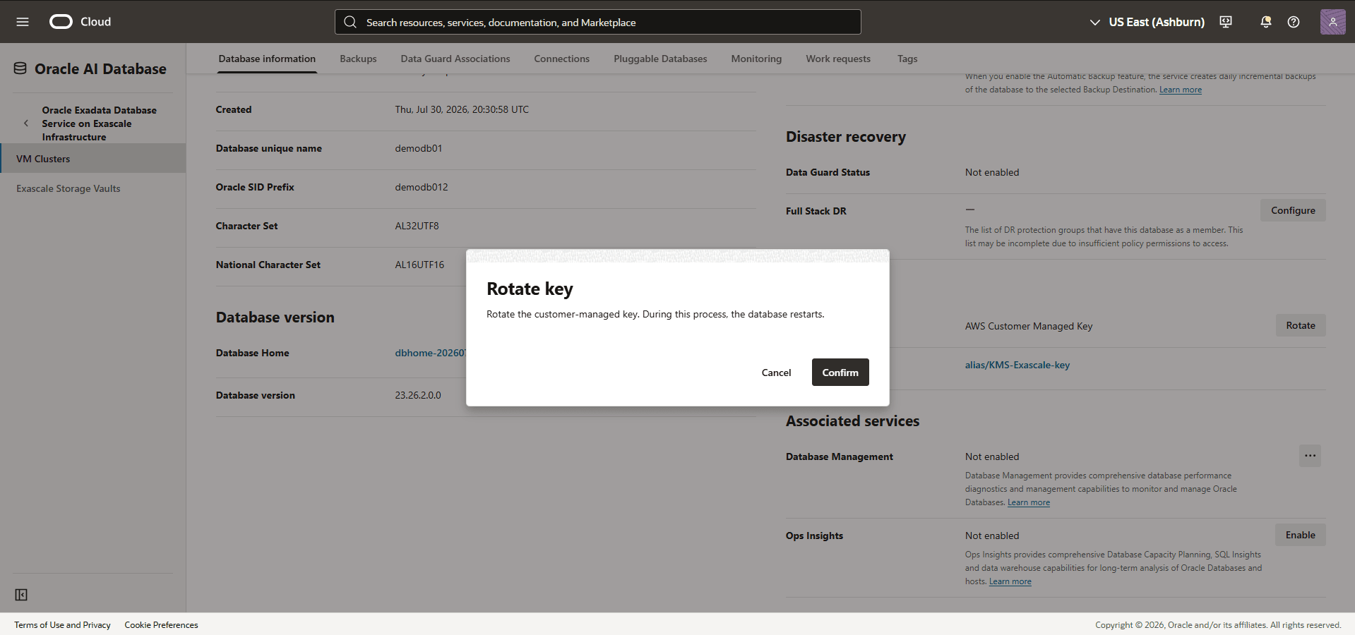 This screenshot shows how to rotate a key. This screenshot shows how to rotate a key.