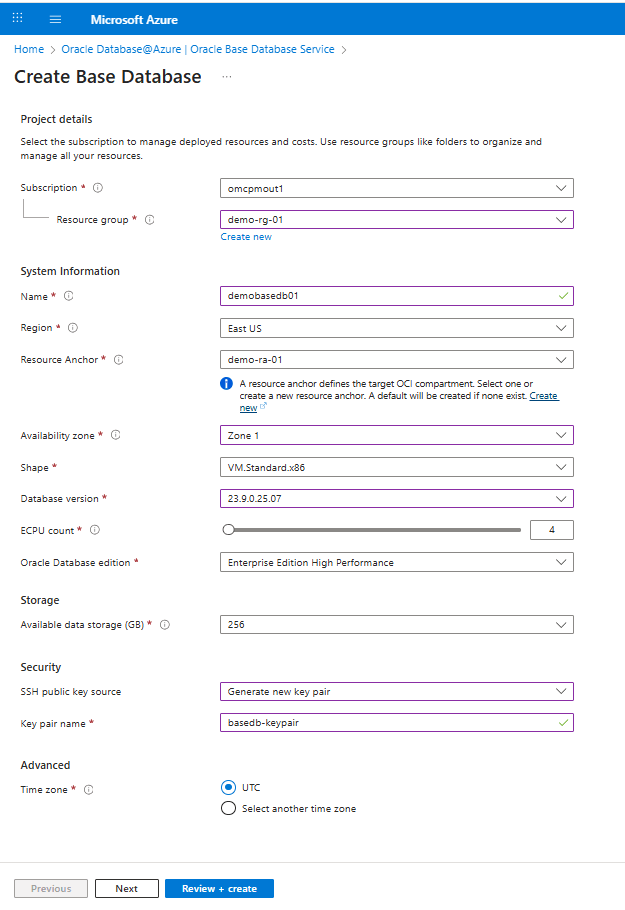 This screenshot shows how to create a Base Database. This screenshot shows how to create a Base Database.
