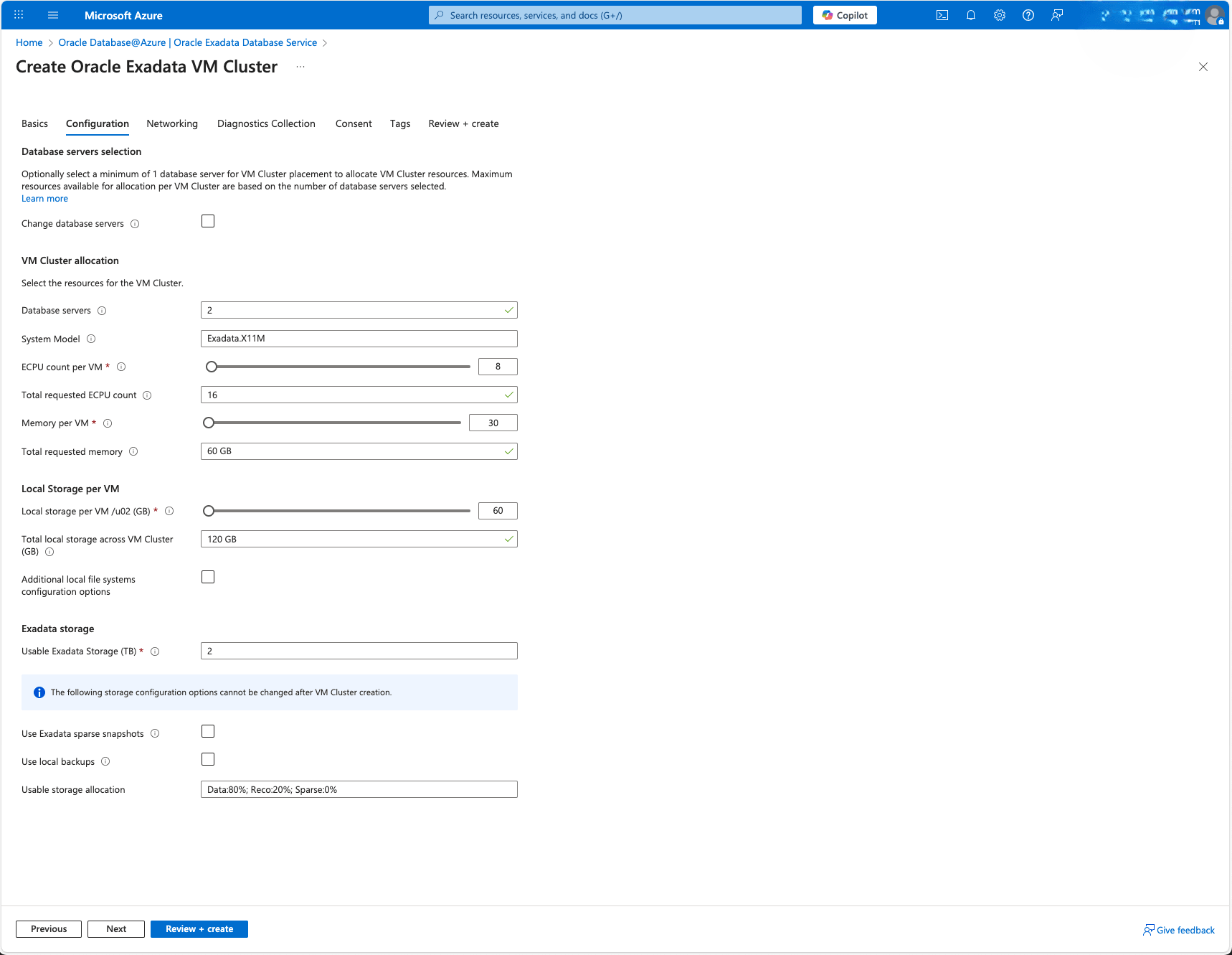 This screenshot shows the steps for creating an Exadata VM Cluster. This screenshot shows the steps for creating an Exadata VM Cluster.