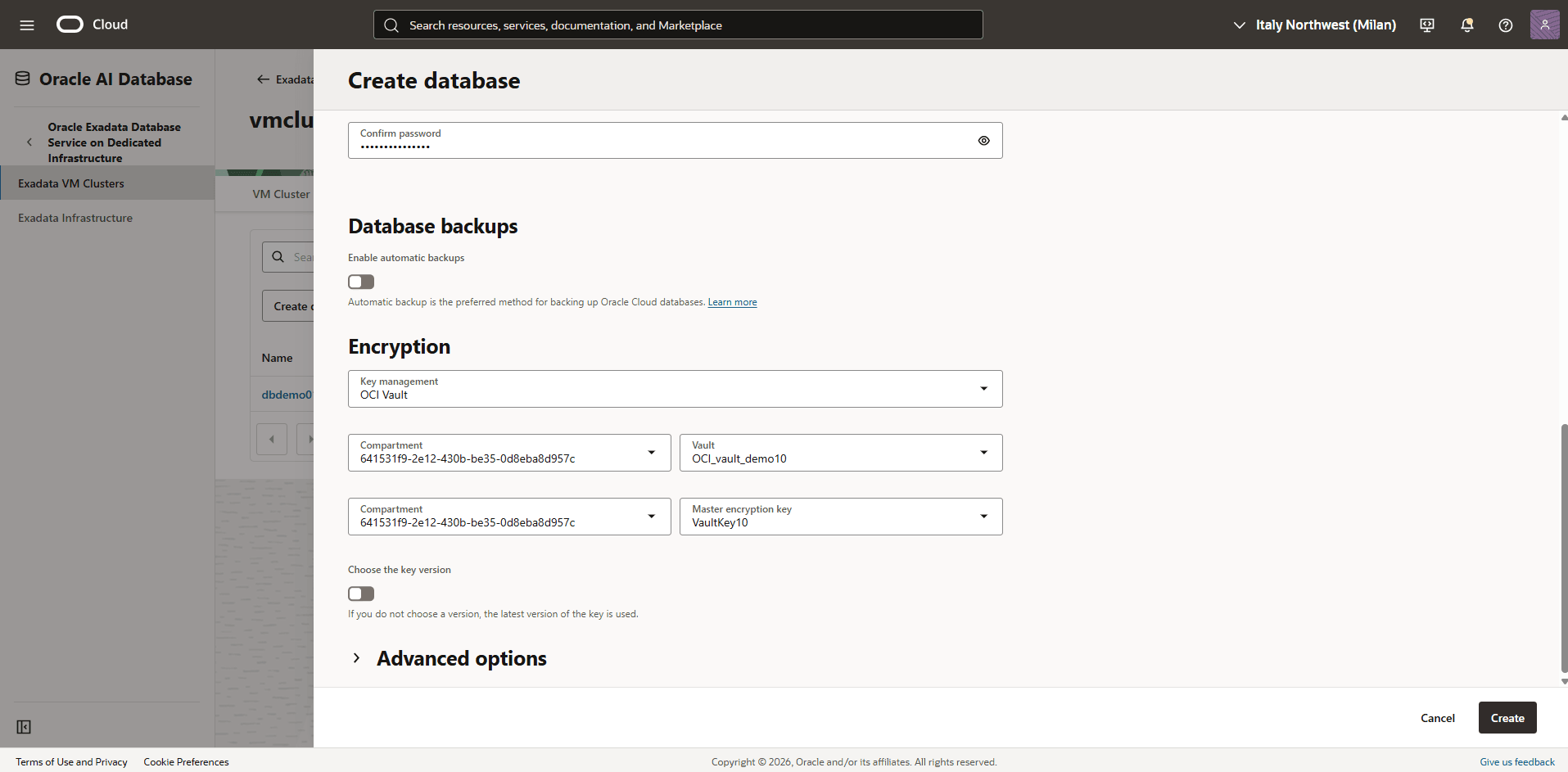 This screenshot shows how to create a database. This screenshot shows how to create a database.