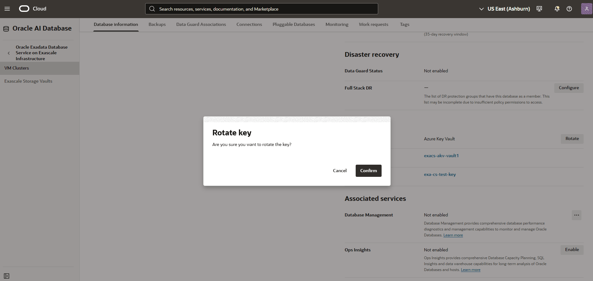 This screenshot shows how to rotate a key. This screenshot shows how to rotate a key.