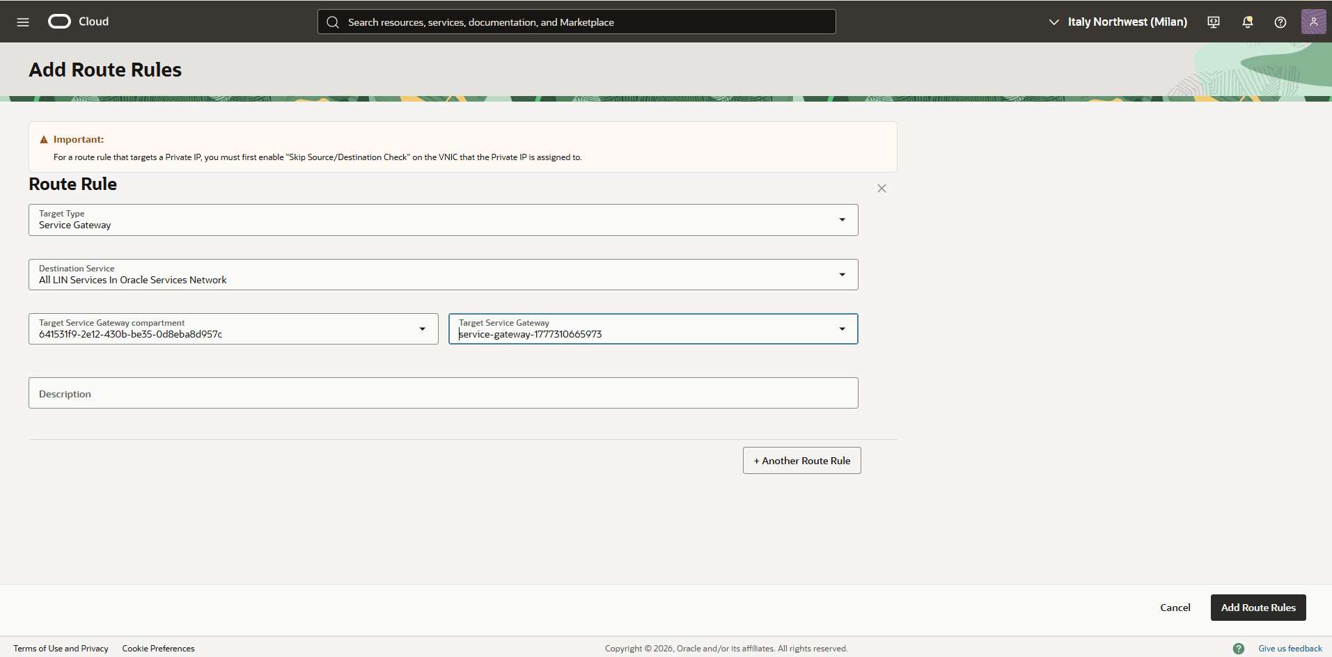 This screenshot shows how to add route rules. This screenshot shows how to add route rules.