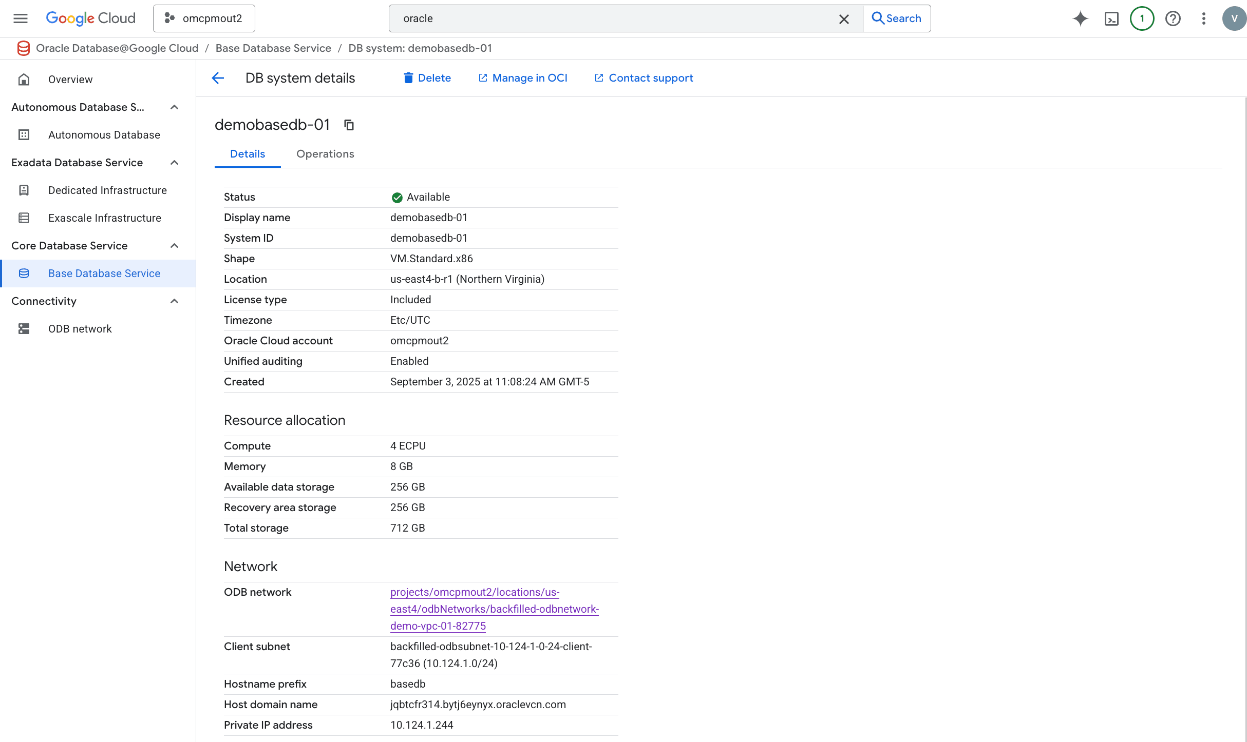 A screenshot of the process to modify a Base Database.