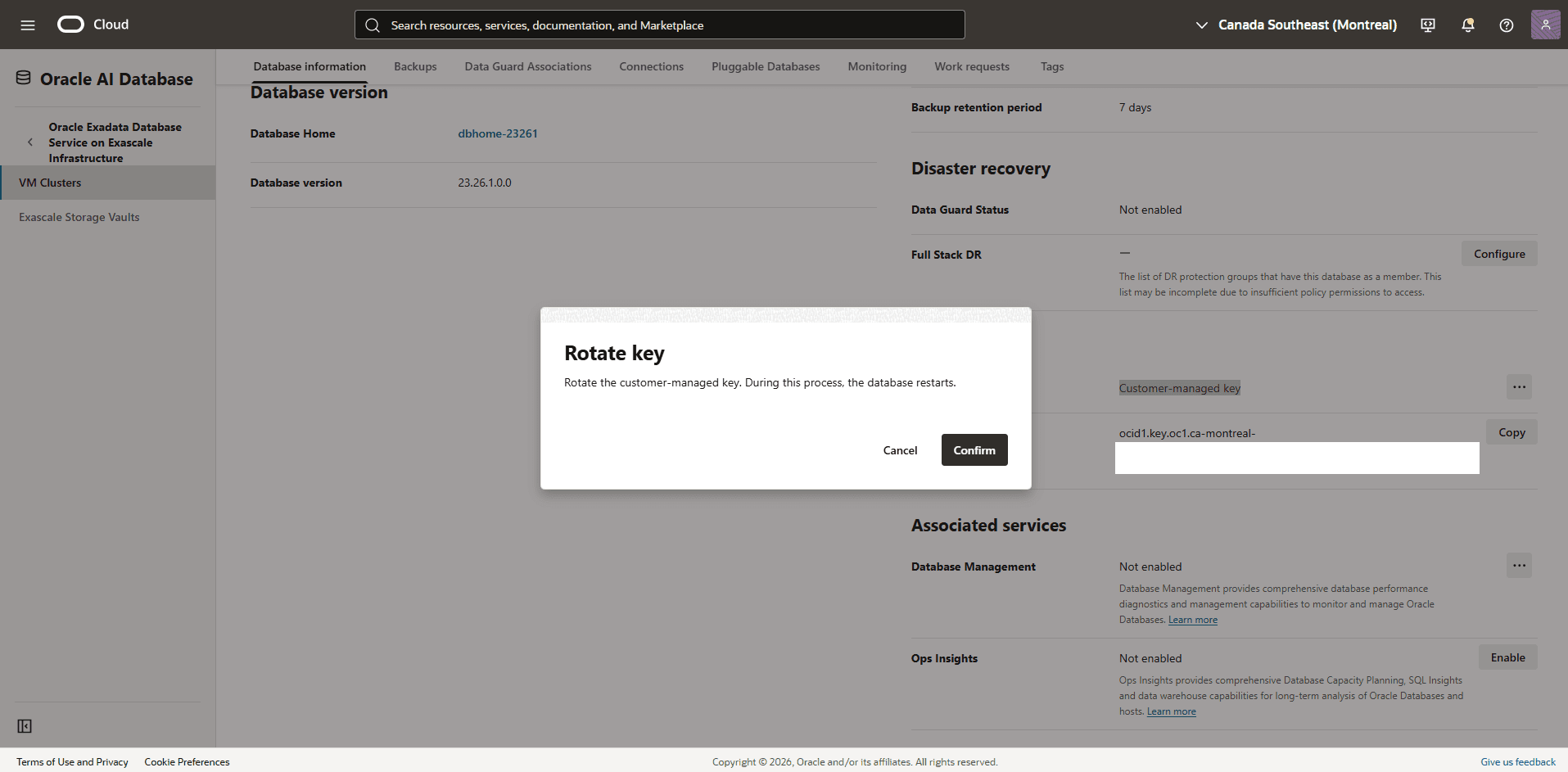 This screenshot shows how to rotate key.