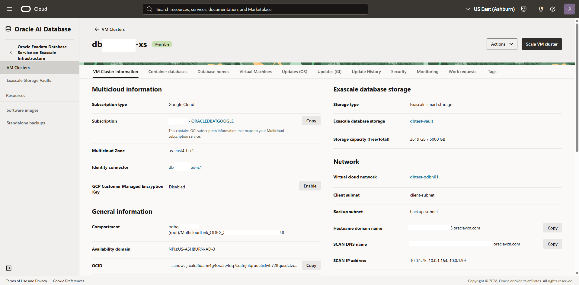 This screenshot shows how to enable Google Cloud Key Management .