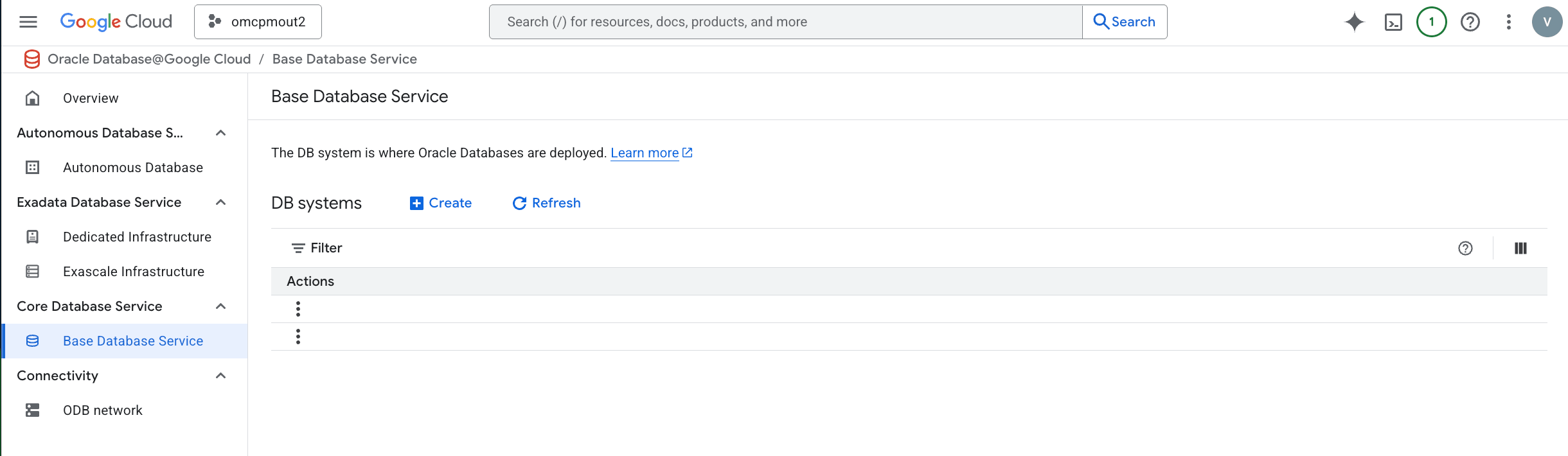 A screenshot of the Base Database list. A screenshot of the Base Database list.