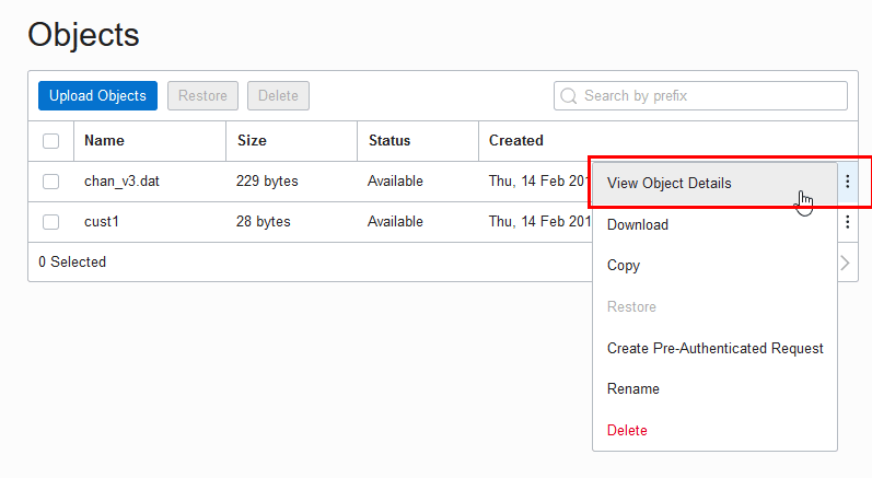 Description of ad_oci_view_object_details.png follows Description of ad_oci_view_object_details.png follows