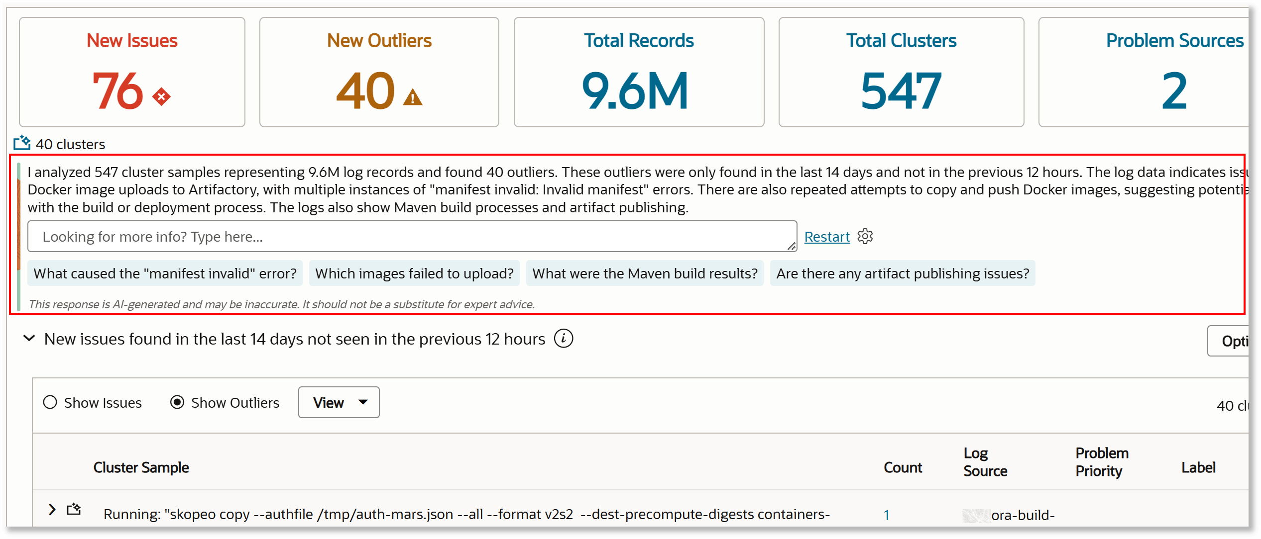 New Outliers Explain feature New Outliers Explain feature